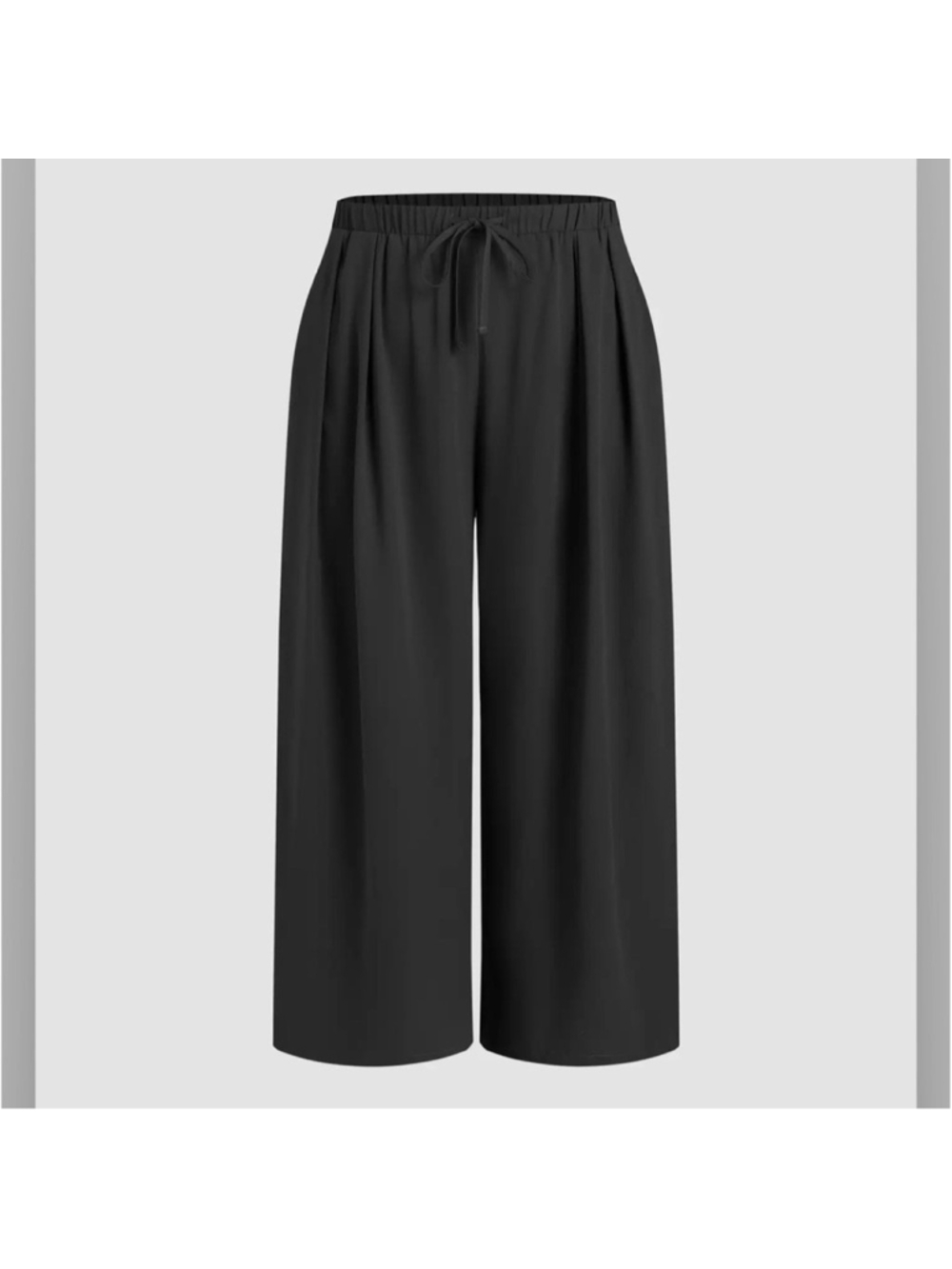 Cider ELASTIC WAIST WIDE LEG TROUSERS CURVE & PLUS 1XL UY10-2